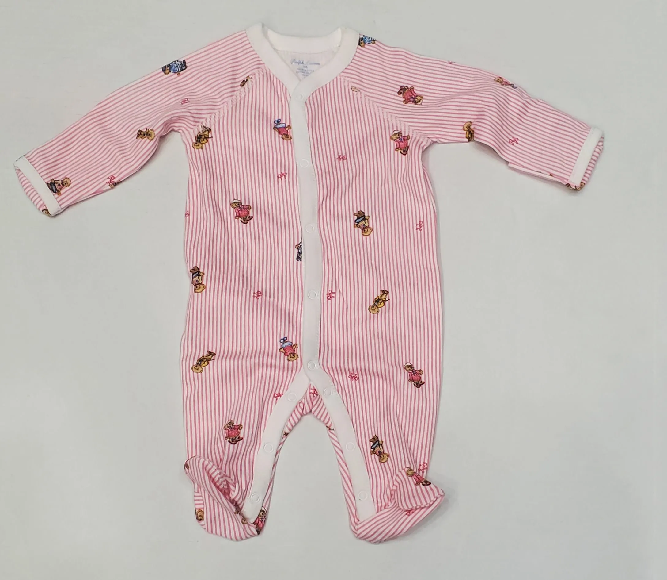 Nwt Girls Polo Ralph Lauren Pink One Piece (Newborn-9M)