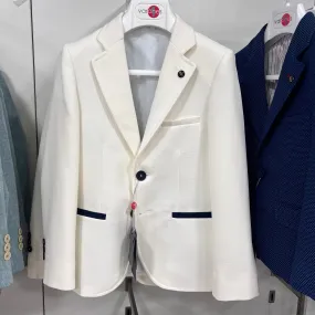 One Varones Boys Cream Blazer