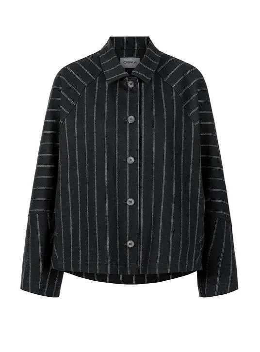 Oska Raglan Sleeve Pinstripe Jacket