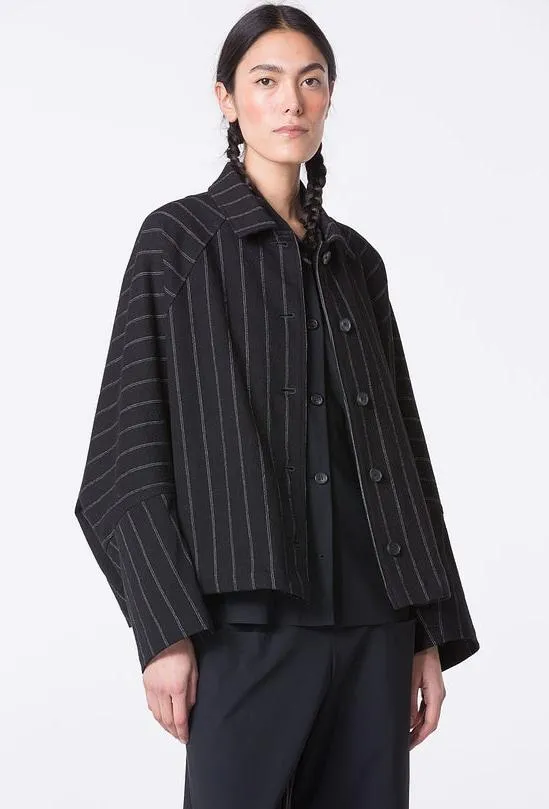 Oska Raglan Sleeve Pinstripe Jacket