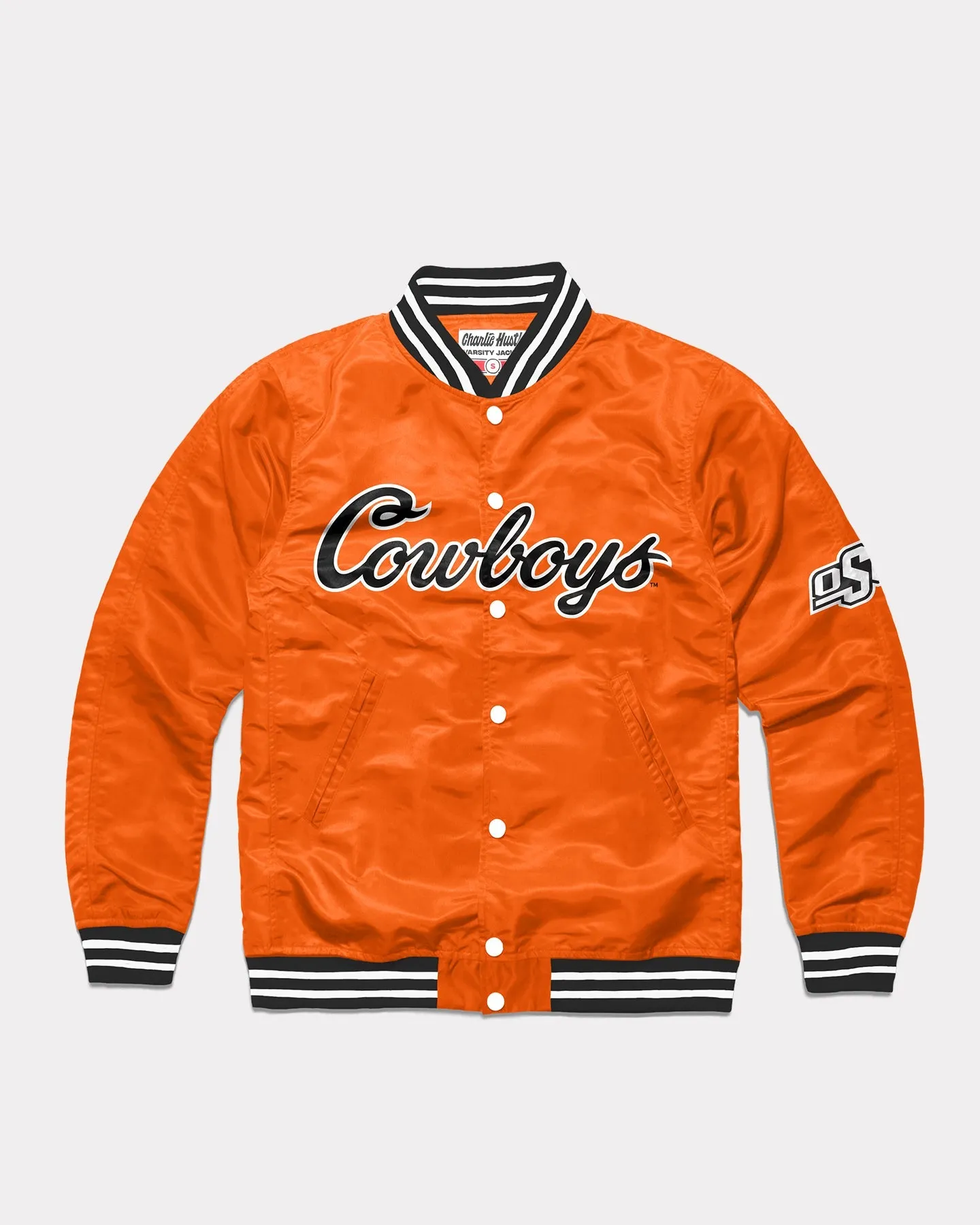 OSU Cowboys Script Orange Varsity Jacket