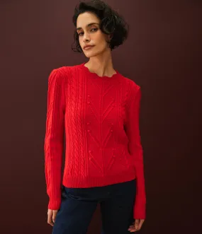 Pia Cable Knit Sweater