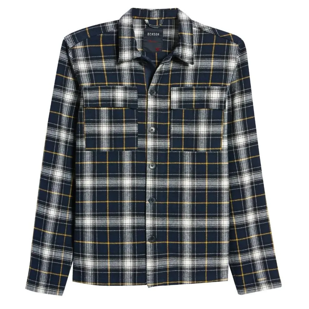 Plaid Shirt Jacket (Blue)