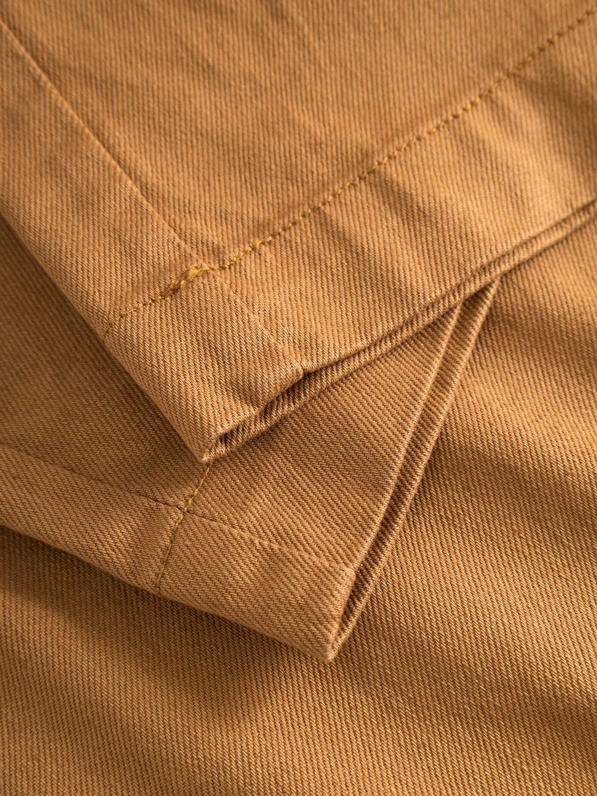 POSEY wide high-rise twill pants - Brown Sugar