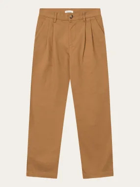 POSEY wide high-rise twill pants - Brown Sugar