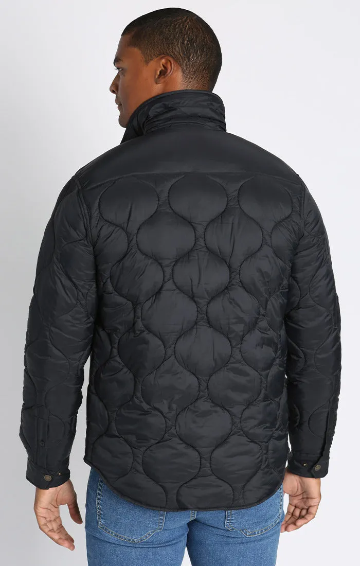 Quilted Flannel Lined Puffer Jacket