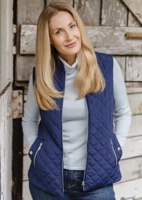 Quilted Vest Navy