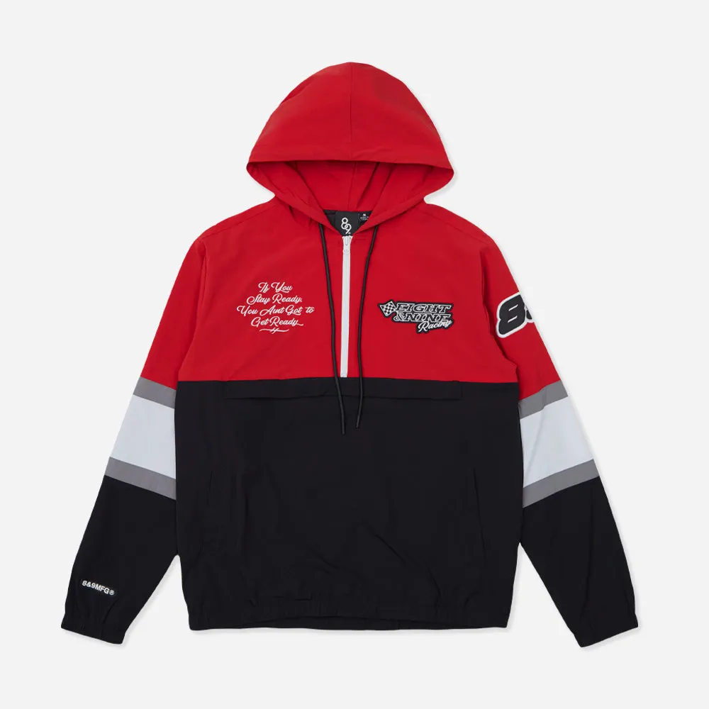 Race Team Nylon Anorak Jacket Red