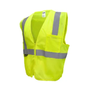 Radians SV2ZGM Economy Type R Class 2 Mesh Green Safety Vest with Zipper