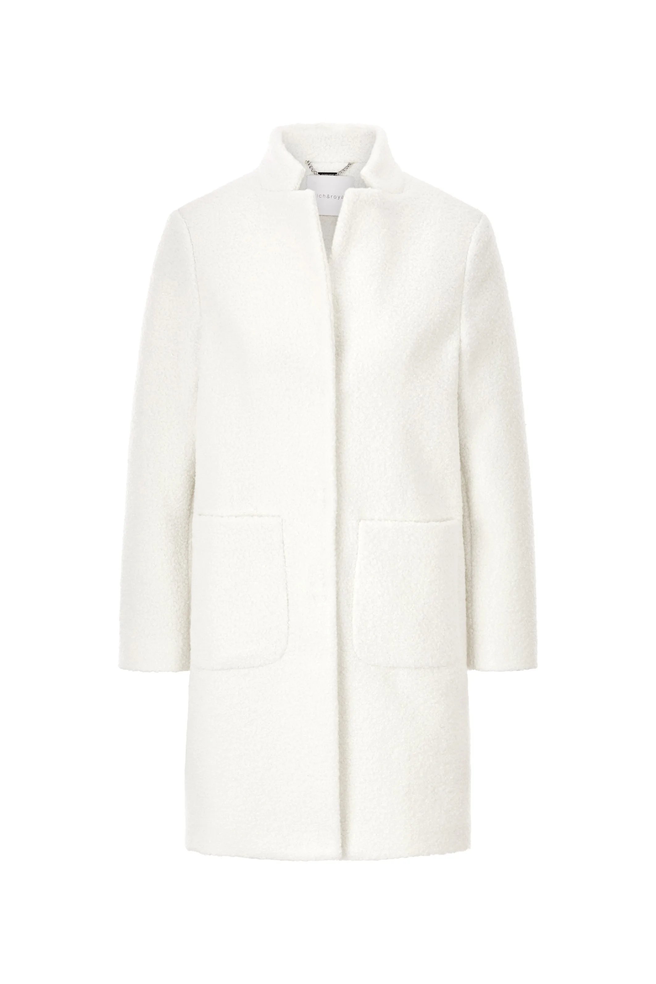 RICH&ROYAL TEDDY COAT PEARL WHITE 2408-822