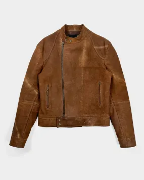 Roberto Cavalli Brown Leather Jacket 2000's