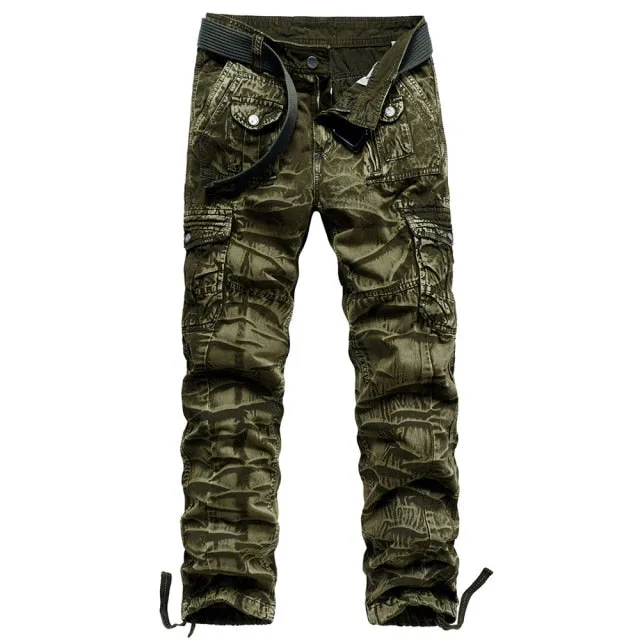 Safari Military Camouflage Style Cargo Pants