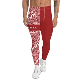 Sanskrit Men's Leggings (YFS Red)