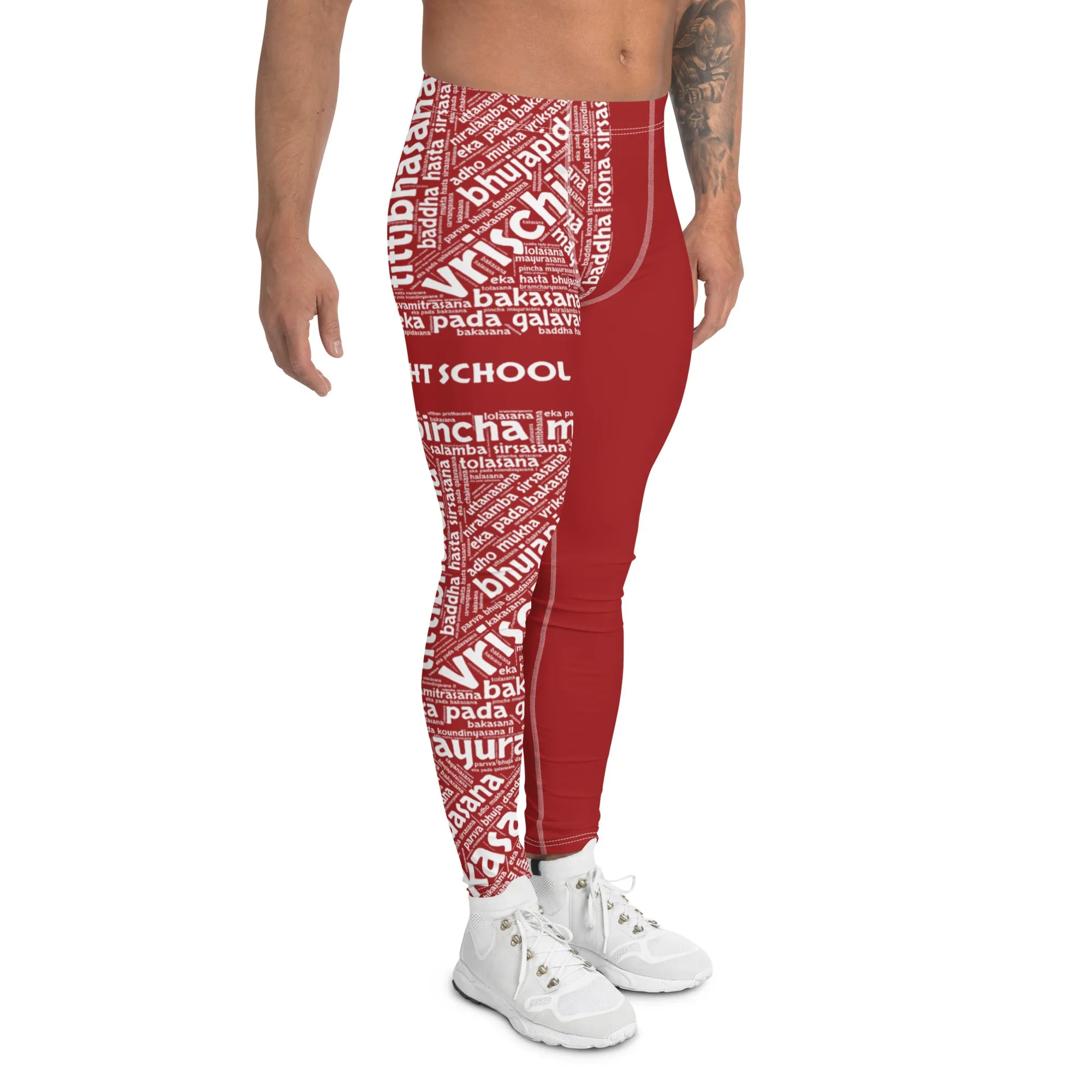 Sanskrit Men's Leggings (YFS Red)