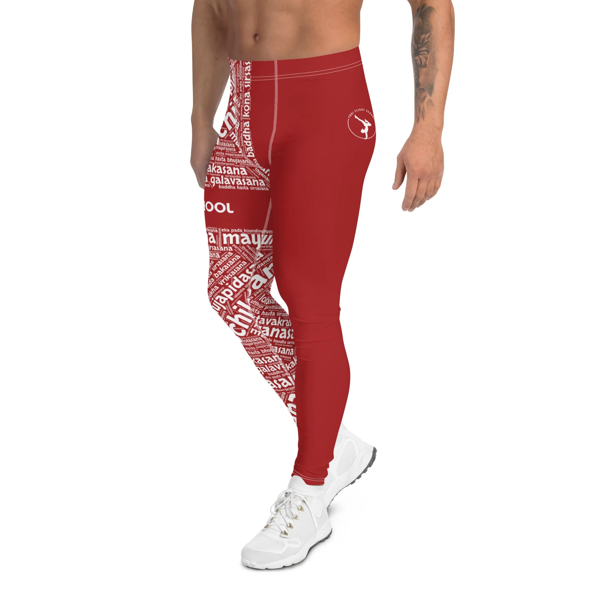 Sanskrit Men's Leggings (YFS Red)