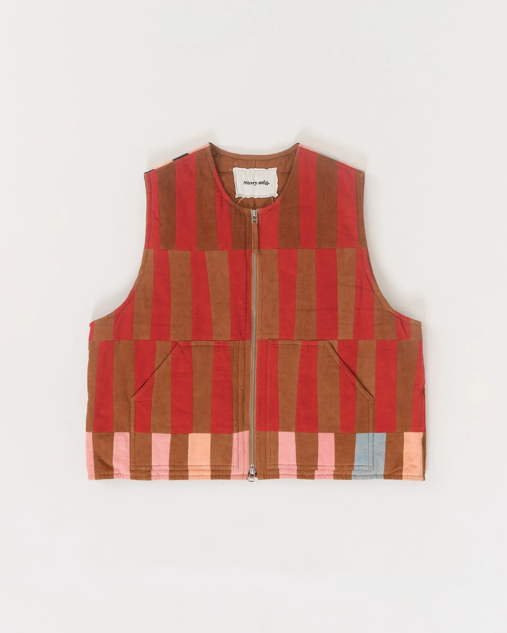 Saturn Vest - Stripe Patchwork