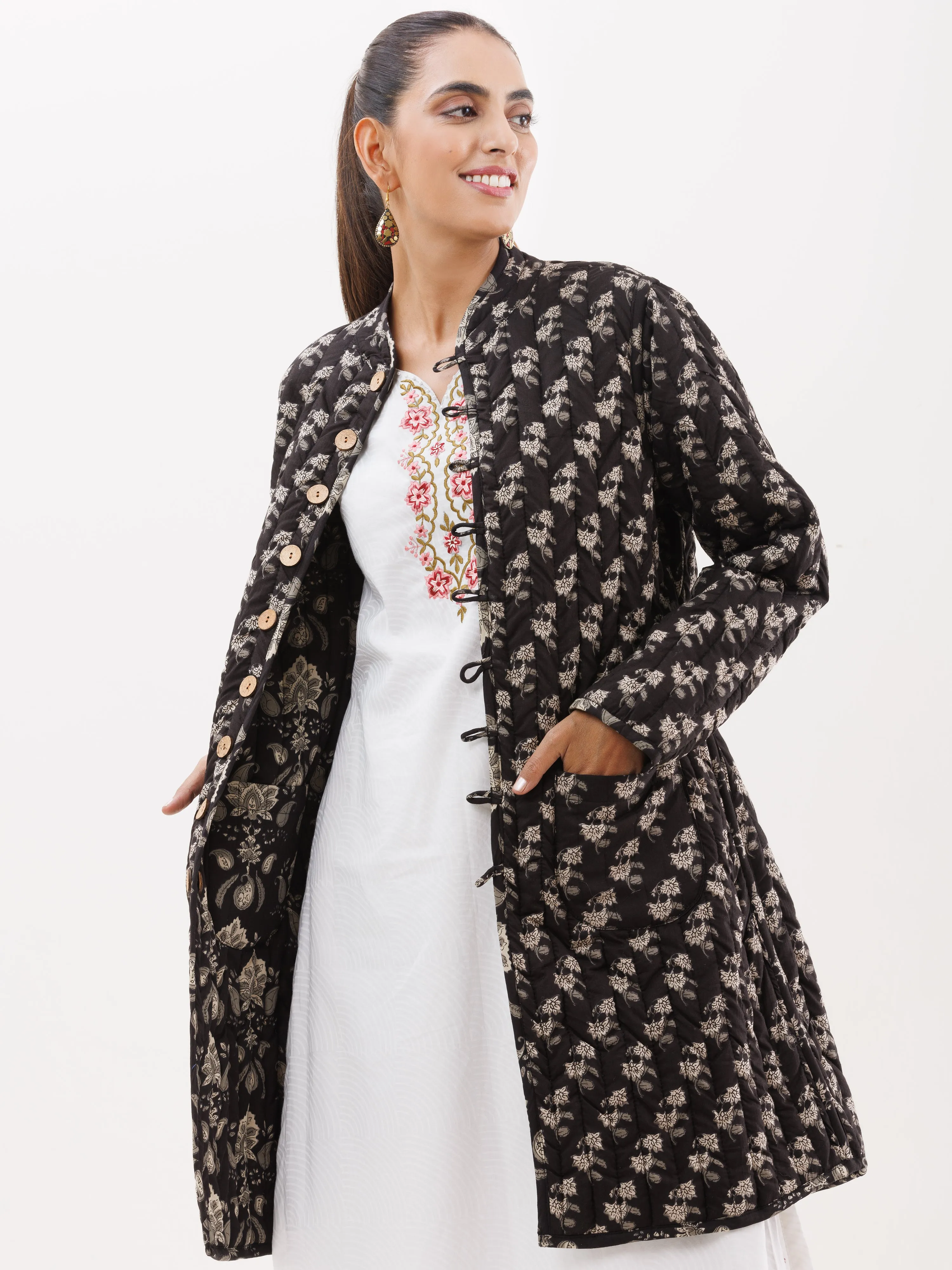 Shishir Roza Quilted Reversible Jacket