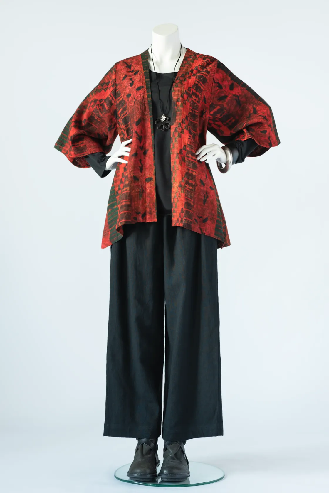 Short Kimono Jacket in Palenque Roma