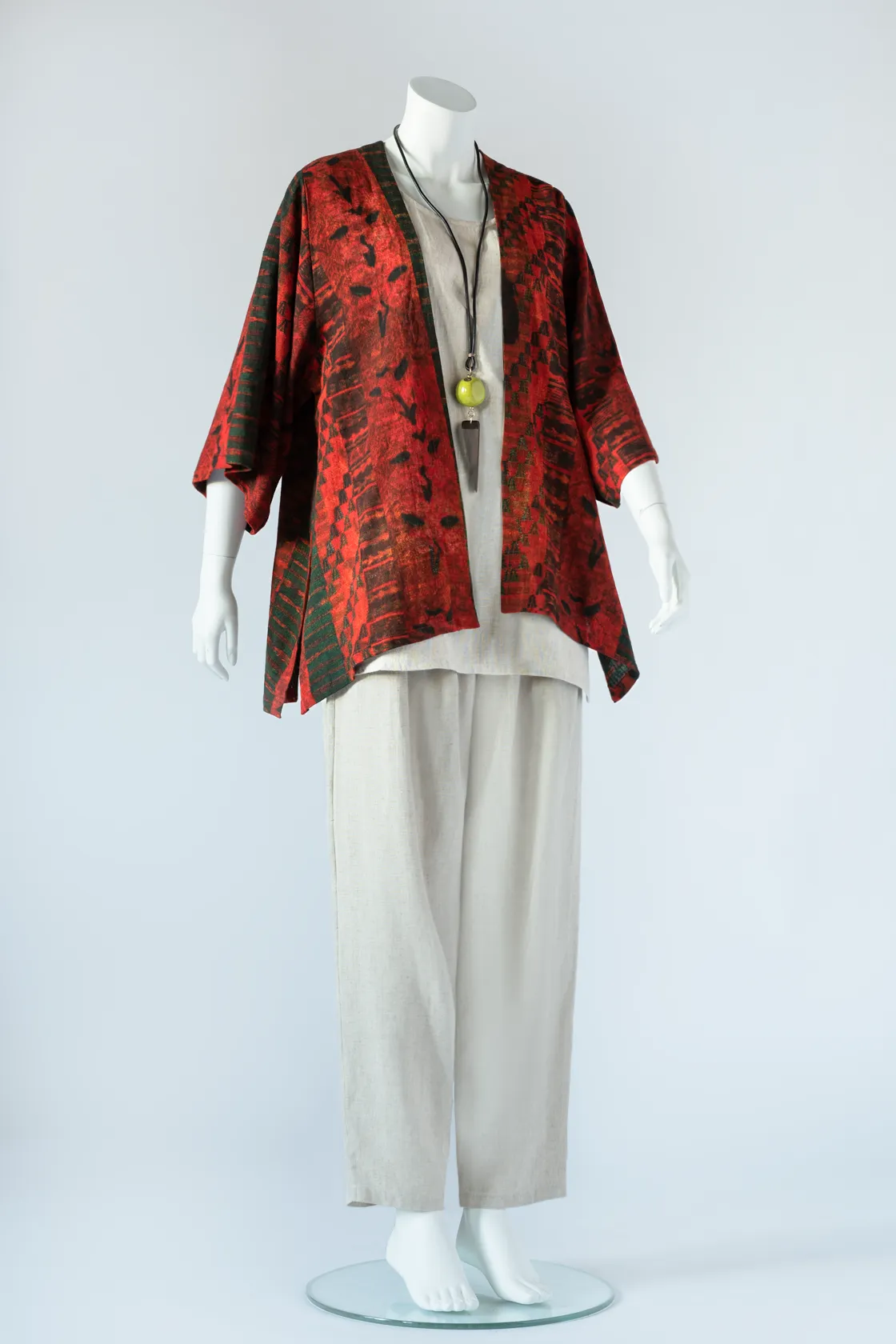 Short Kimono Jacket in Palenque Roma