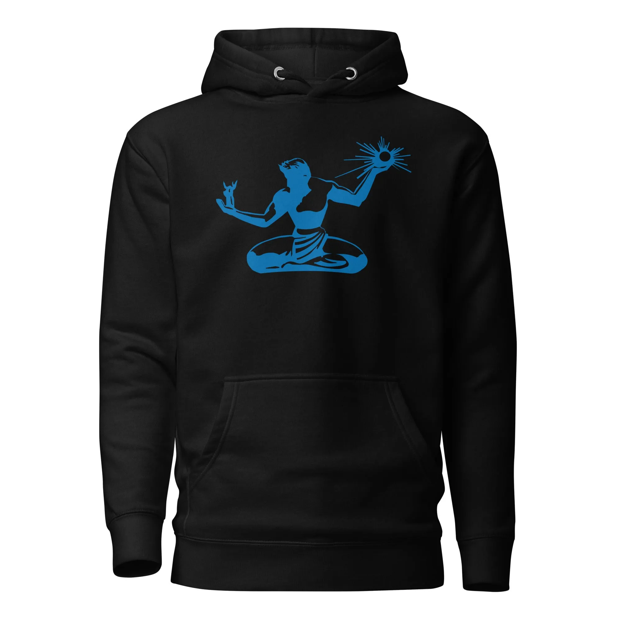 Spirit of Detroit Premium Pullover Unisex Hoodie - Black / Blue