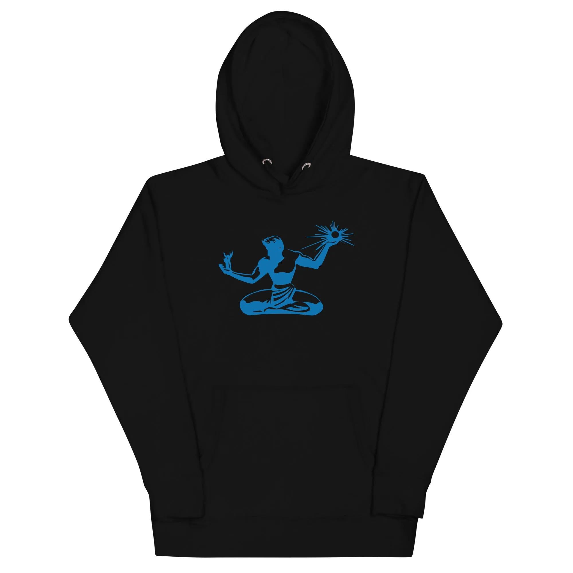 Spirit of Detroit Premium Pullover Unisex Hoodie - Black / Blue