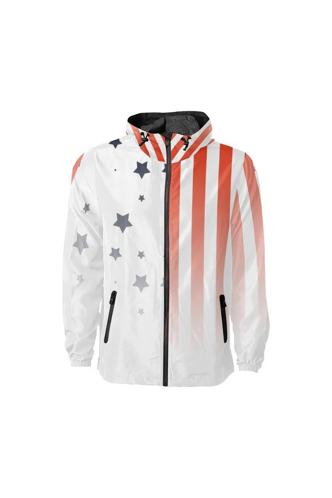 Star Spangled Cover All Over Print Windbreaker for Men (Model H23)