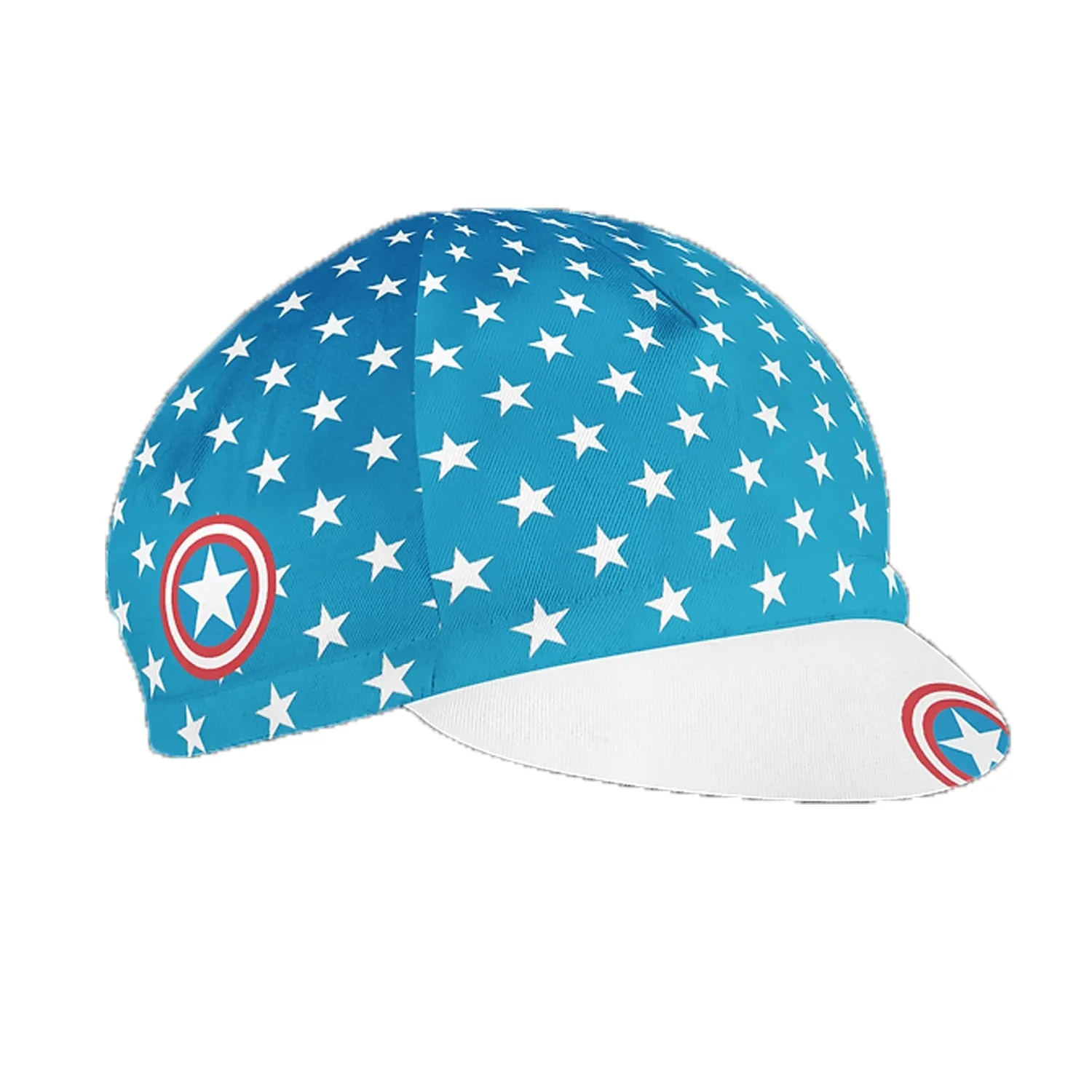 Stars On Mountain Blue Polyester/Fleece Unisex Cycling Cap Team Bike Sports Quick Dry Balaclava Absorb Sweat Sun Visor