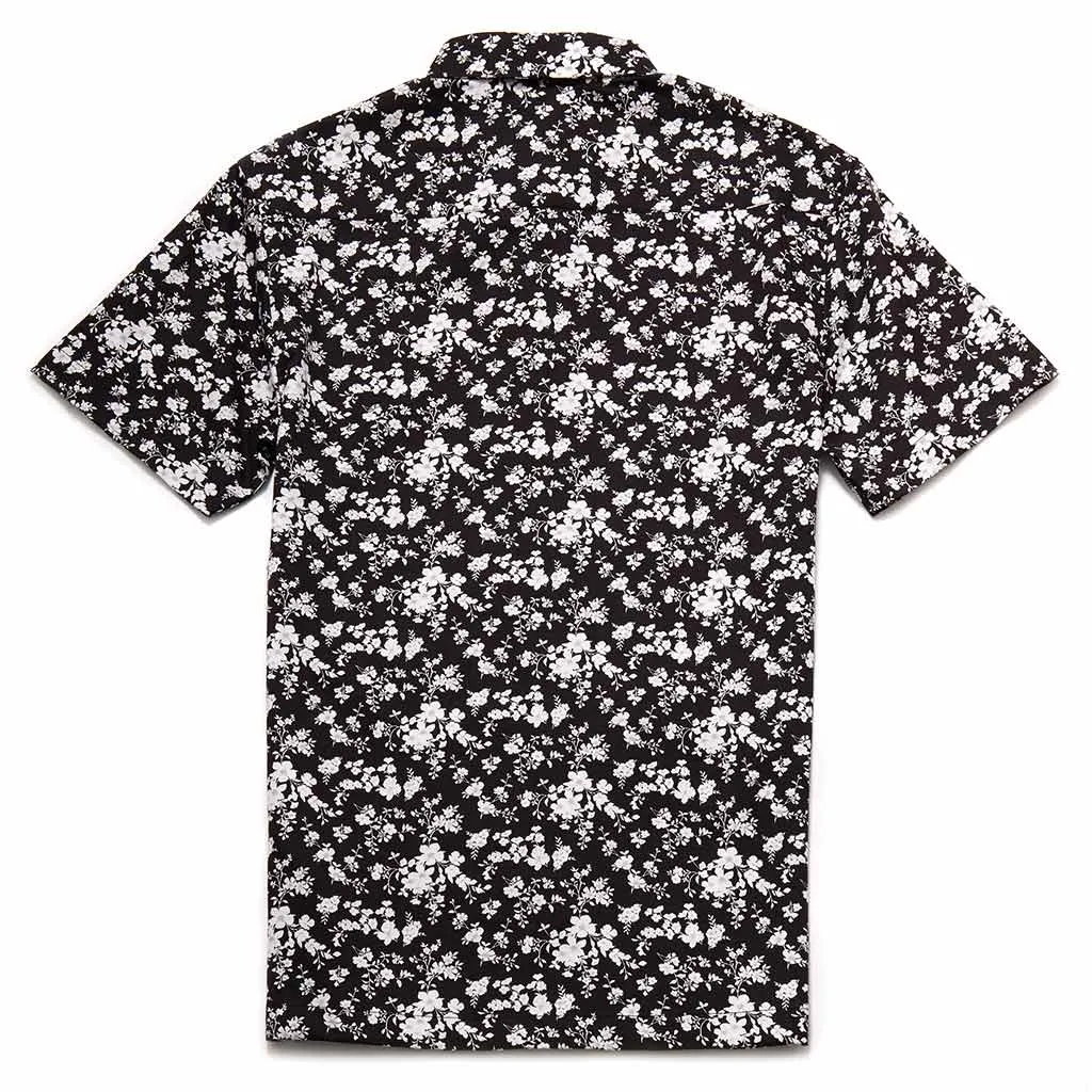 Surma Black Floral Print Shirt