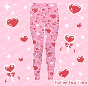 Sweet Feelings pink leggings [made to order]