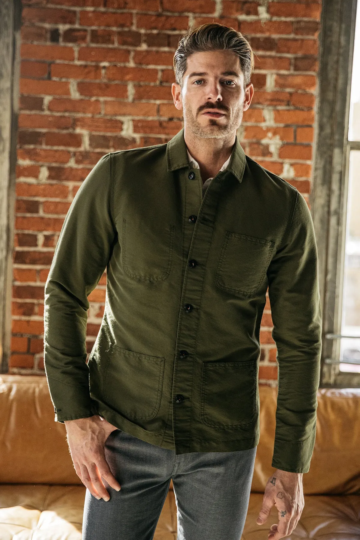 The Vise CORDURA Chore Jacket - Military Green