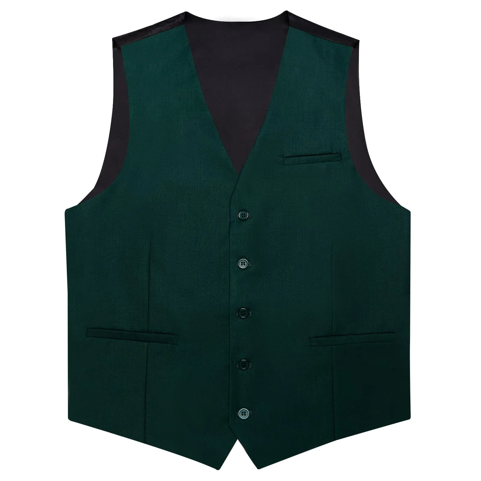 Ties2you Work Vest Medium Jungle Green Solid Silk Mens Dress Tuxedo Vest Top