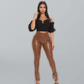 Vegan Leather Pants