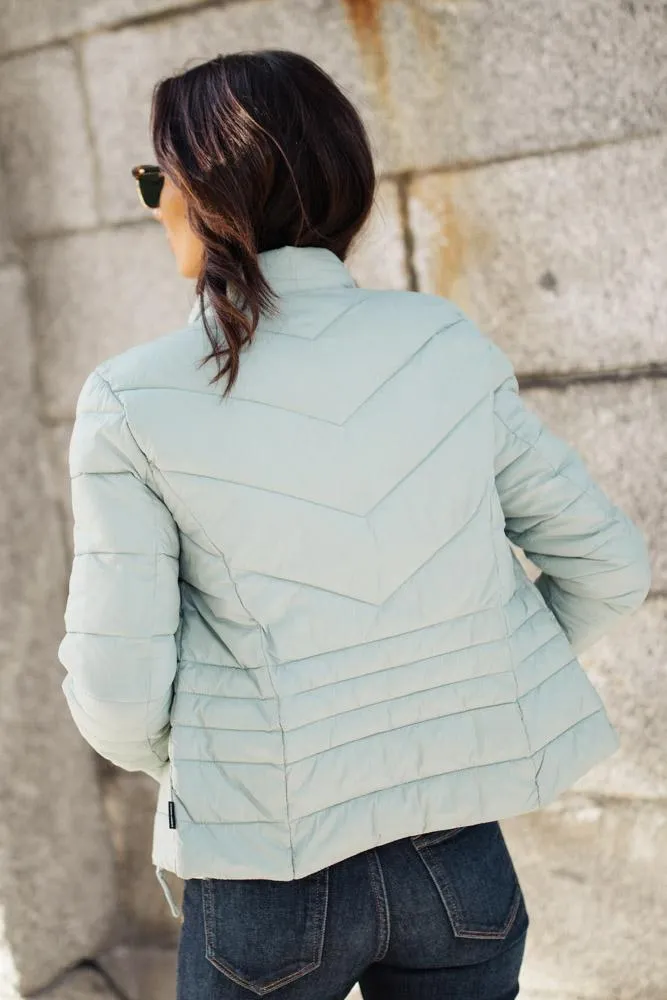 Vero Moda Danielle Puffer Jacket in Mint