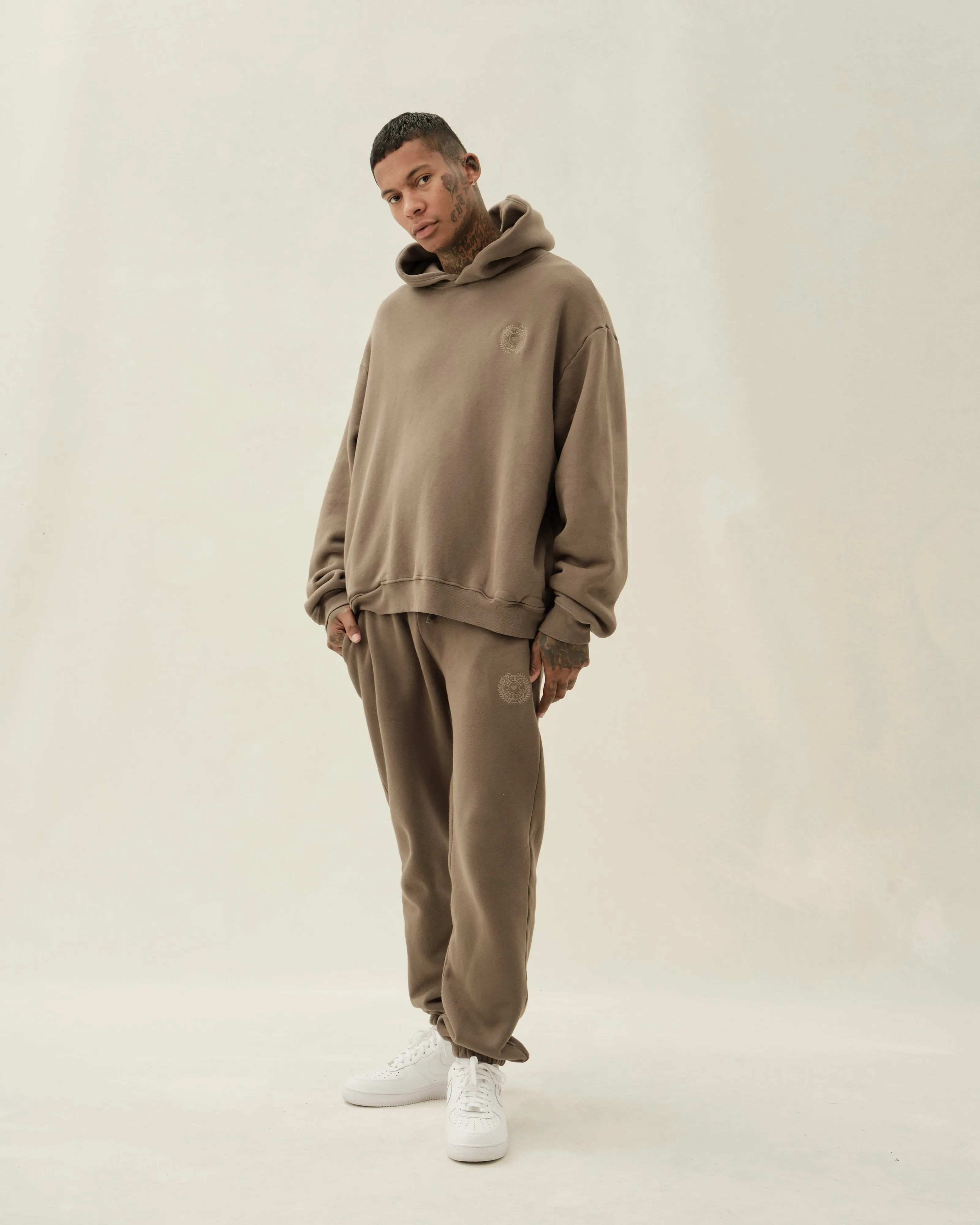 Vitals Hoodie in Taupe