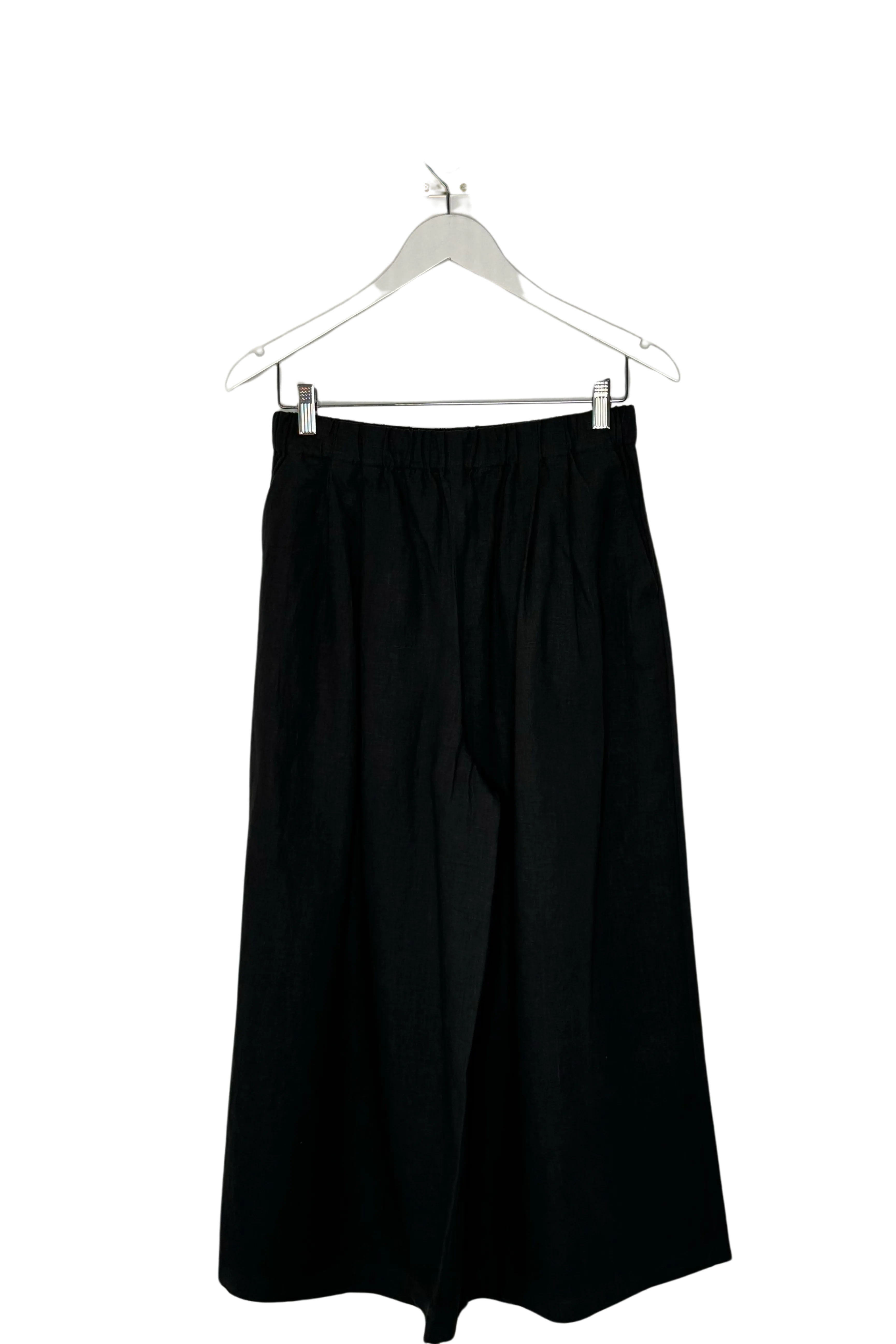 Water Linen Wide Pants in Sumi