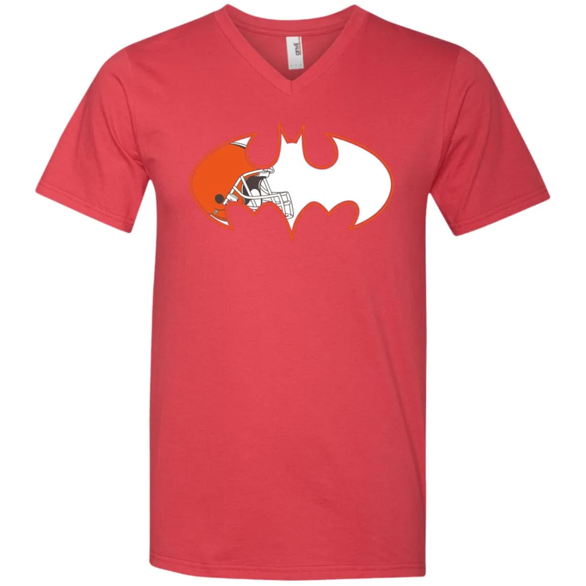 We Are The Cleveland Browns Batman Nfl Mashup Men V-Neck T-Shirt