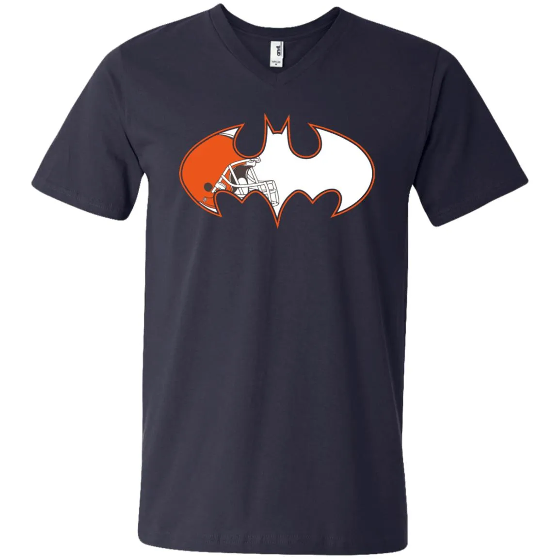 We Are The Cleveland Browns Batman Nfl Mashup Men V-Neck T-Shirt