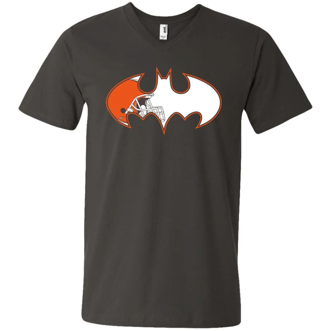 We Are The Cleveland Browns Batman Nfl Mashup Men V-Neck T-Shirt