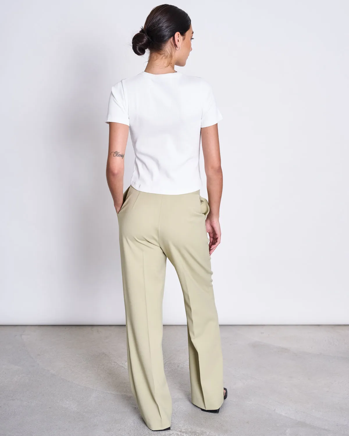 WIDE PANTS CORALIA PISTACHIO