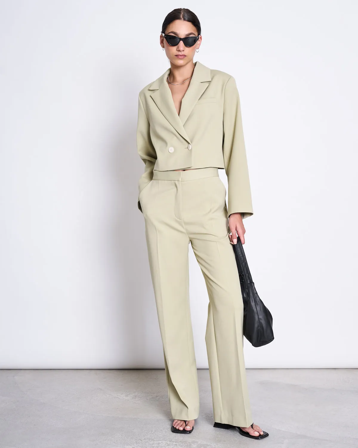 WIDE PANTS CORALIA PISTACHIO