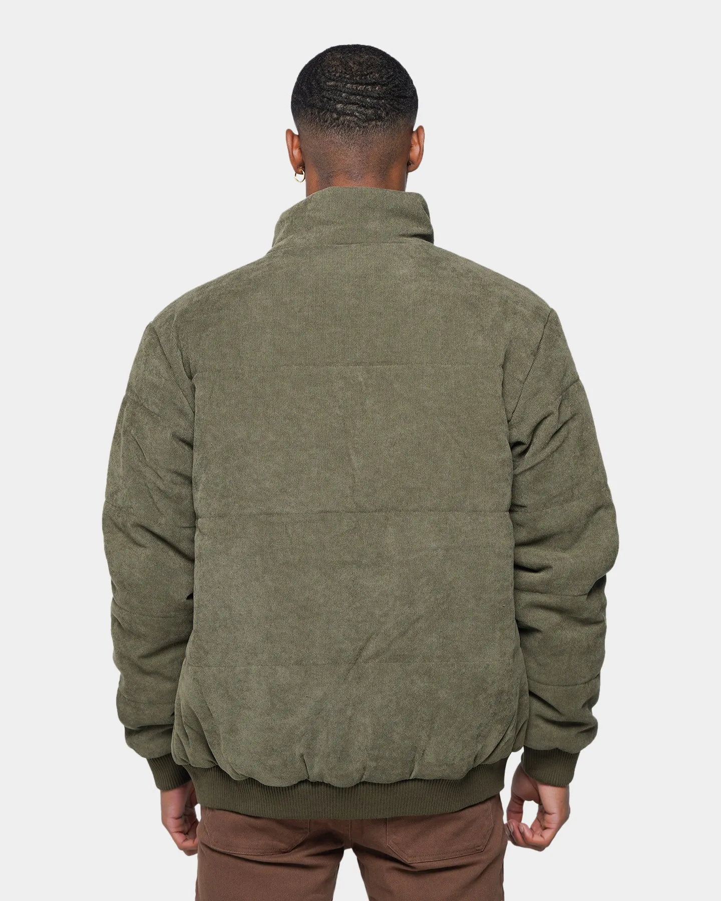 XXIII Oscar Cord Puffer Jacket Khaki