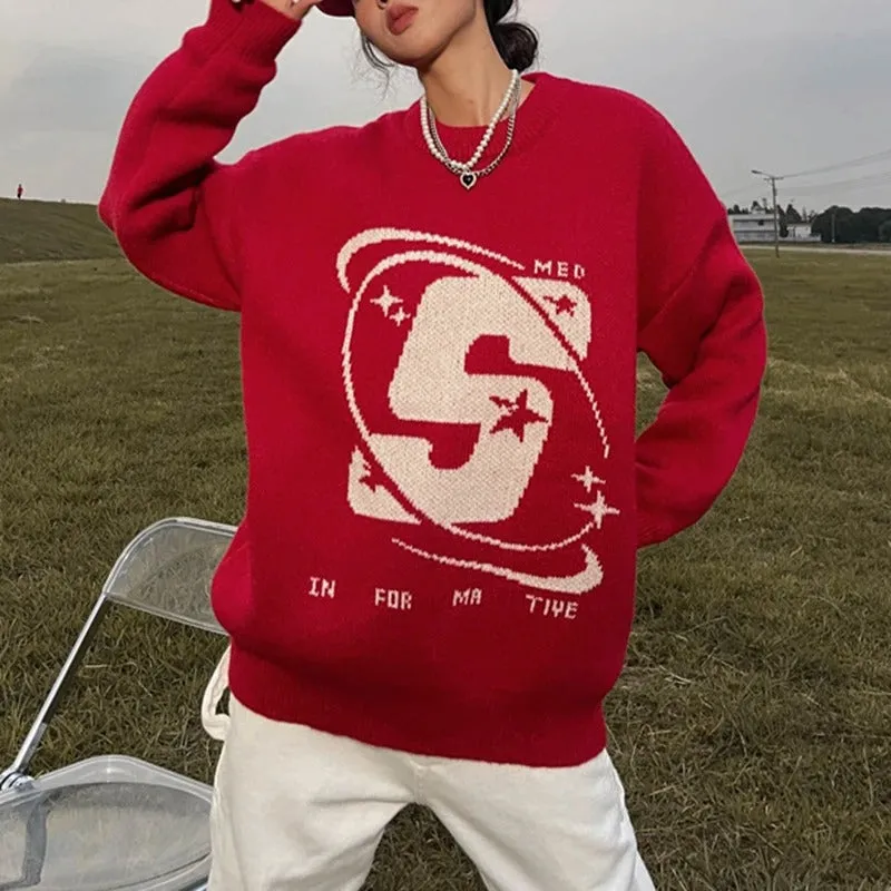 Y2K Universe Graphic Sweater